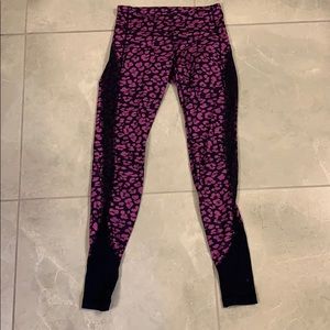 Purple leopard Lululemon leggings